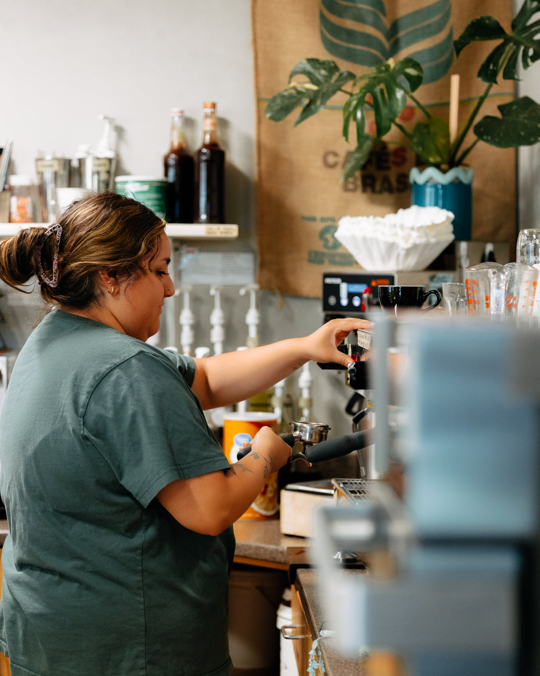 Apr 2026 barista at espresso machine